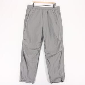 COS Pants Mens L Gray Elastic Waist Drawstring Cotton Poplin Toggle Hem Relaxed